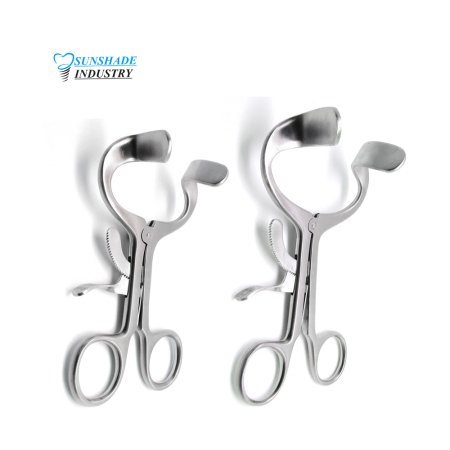   2 Mouth Gags 4.5 & 5.5 – Dental Mouth Opener Surgical Stainless Steel Instruments 